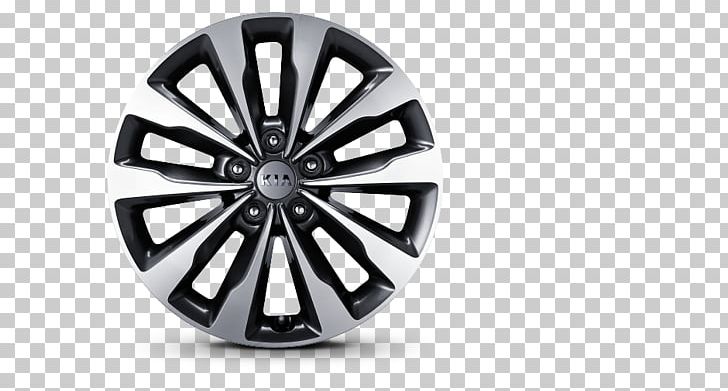 Alloy Wheel Kia Carnival Jaguar XK Kia Motors PNG, Clipart, Alloy Wheel, Automotive Tire, Automotive Wheel System, Auto Part, Black And White Free PNG Download