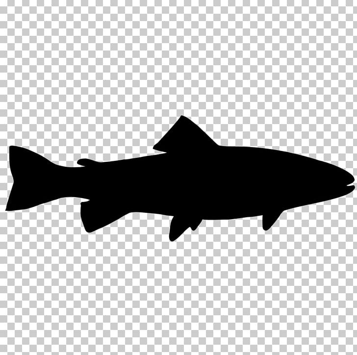 Fish Silhouette Trout PNG, Clipart, Animals, Art, Bass, Black, Black And White Free PNG Download