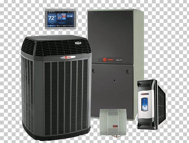 Furnace Trane Air Conditioning HVAC Heating System PNG, Clipart, Air Conditioning, Carrier Corporation, Central Heating, Dehumidifier, Electronics Free PNG Download