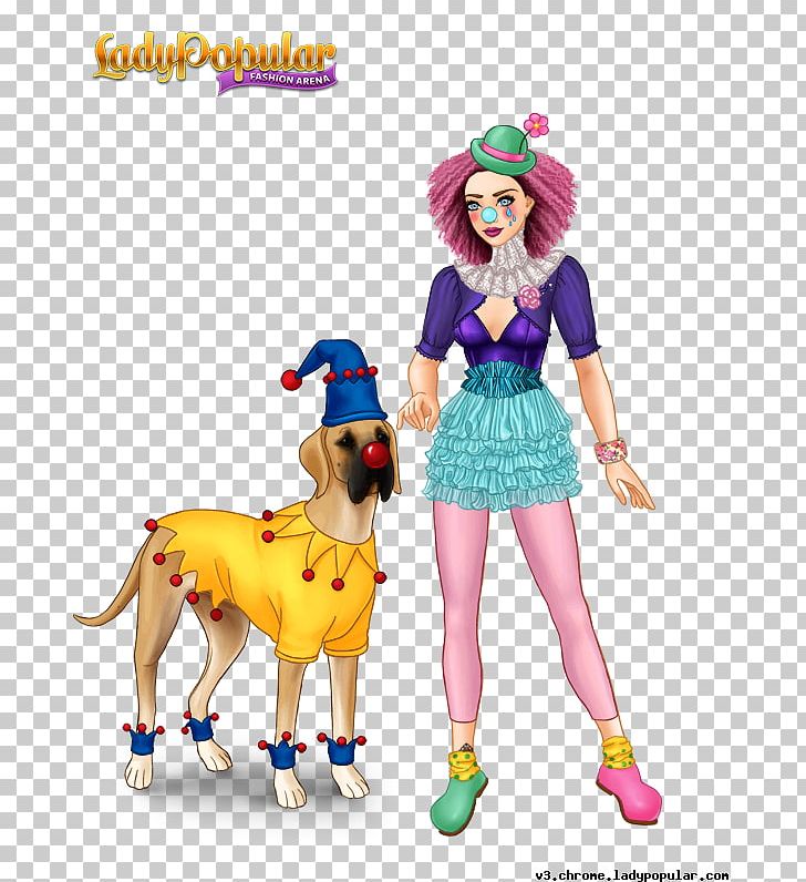 Lady Popular Doll Clown Figurine Cartoon PNG, Clipart, Cartoon, Character, Clothing, Clown, Costume Free PNG Download