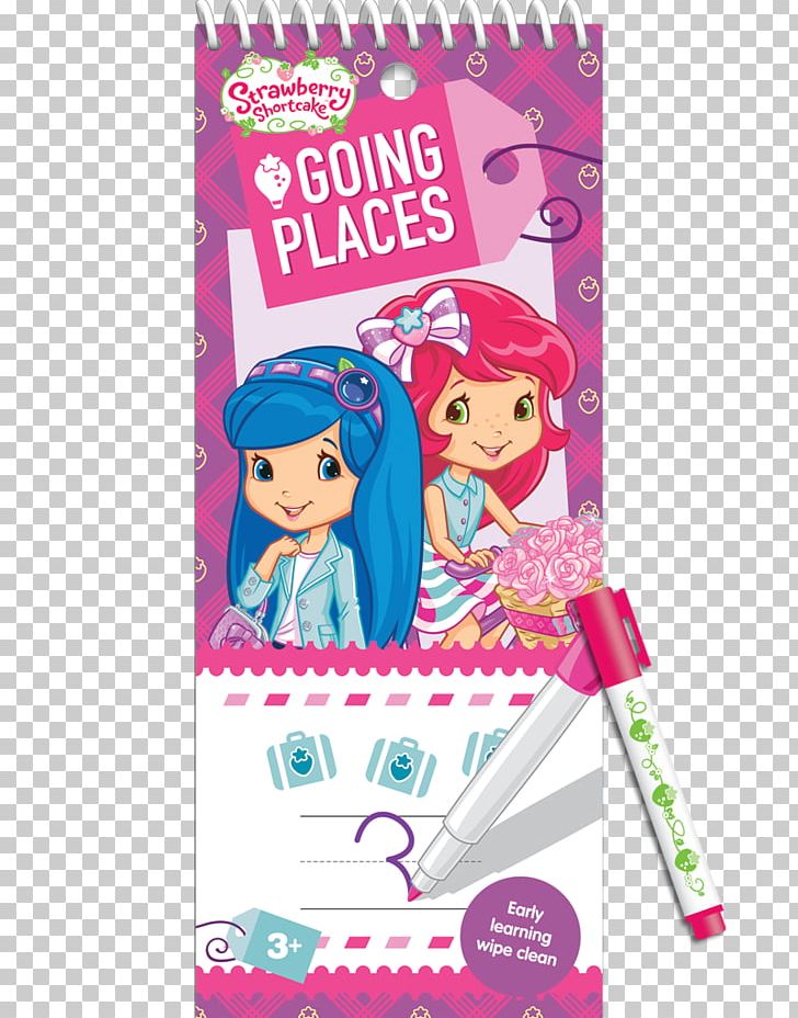 Wipe Clean Strawberry Shortcake: Going Places Doll Paperback Character Font PNG, Clipart, Animated Cartoon, Character, Doll, Fiction, Fictional Character Free PNG Download