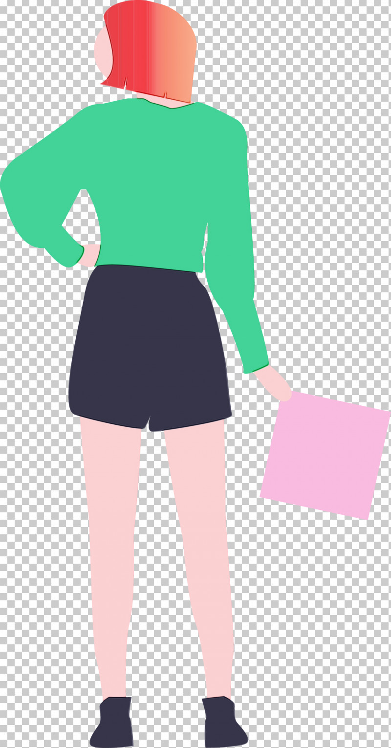 Clothing Green Pink Standing Waist PNG, Clipart, Clothing, Fashion Lady, Footwear, Green, Human Leg Free PNG Download