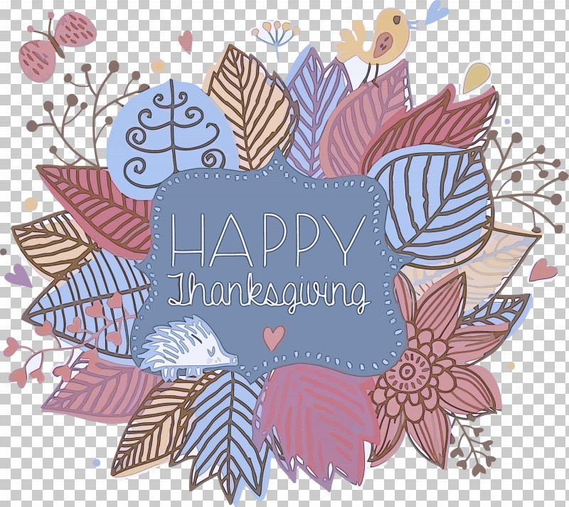 Happy Thanksgving PNG, Clipart, Floral Design, Happy Thanksgving, Leaf, Plant, Text Free PNG Download