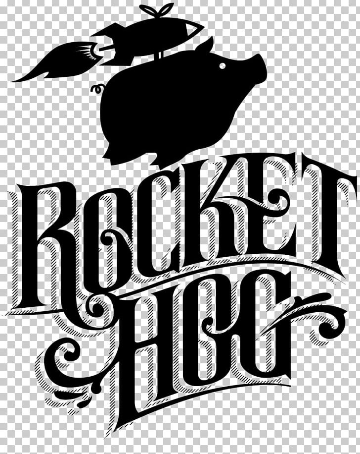 Logo Rocket Hog Wordmark Brand Font PNG, Clipart, Black And White, Brand, Corporate Identity, Cursive, Dafont Free PNG Download