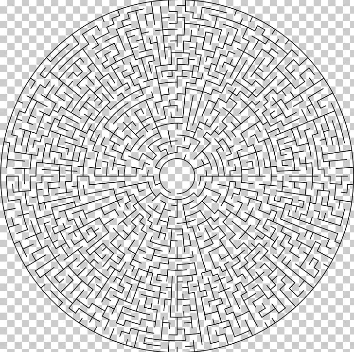 MAZE: Solve The World's Most Challenging Puzzle Labyrinth PNG, Clipart, Area, Black And White, Circle, Circular, Clip Art Free PNG Download