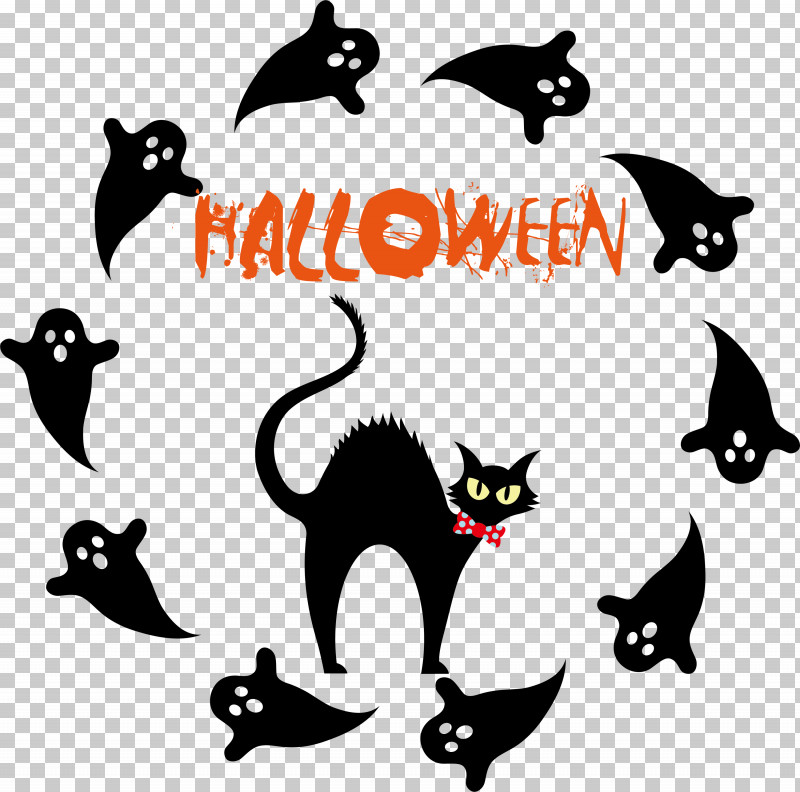 Happy Halloween PNG, Clipart, Biology, Black Cat, Black M, Cat, Dog Free PNG Download
