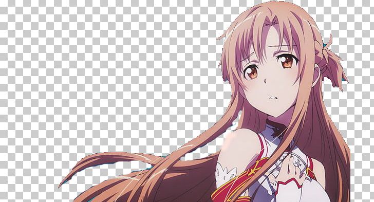 Asuna Kirito Sword Art Online 1: Aincrad Anime PNG, Clipart, Art, Artwork, Black Hair, Brown Hair, Cartoon Free PNG Download