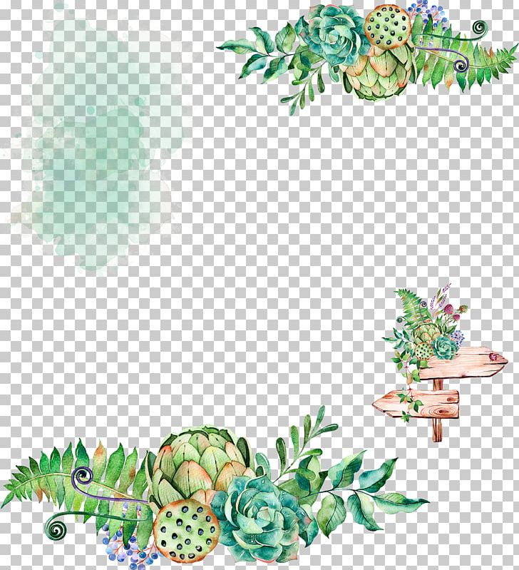 Succulent Plant Watercolor Painting Cactaceae PNG, Clipart, Branch, Creative Arts, Decoration, Flower, Fruit Free PNG Download