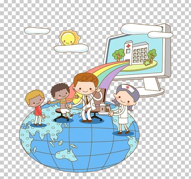 Health Care Cartoon Hospital Illustration PNG, Clipart, Area, Art, Cartoon Doctor, Cartoon Earth, Child Free PNG Download