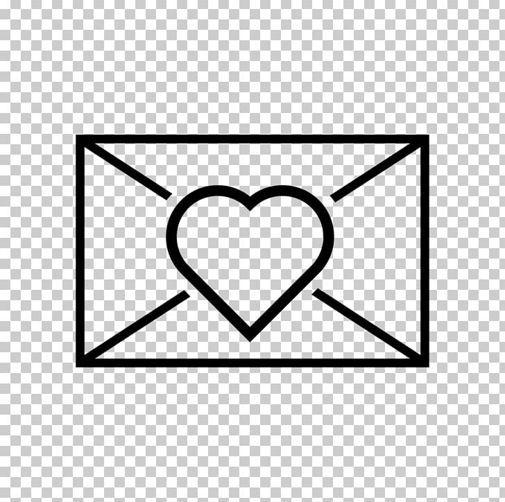 Computer Icons Heart Paper Envelope PNG, Clipart, Angle, Area, Black, Black And White, Circle Free PNG Download