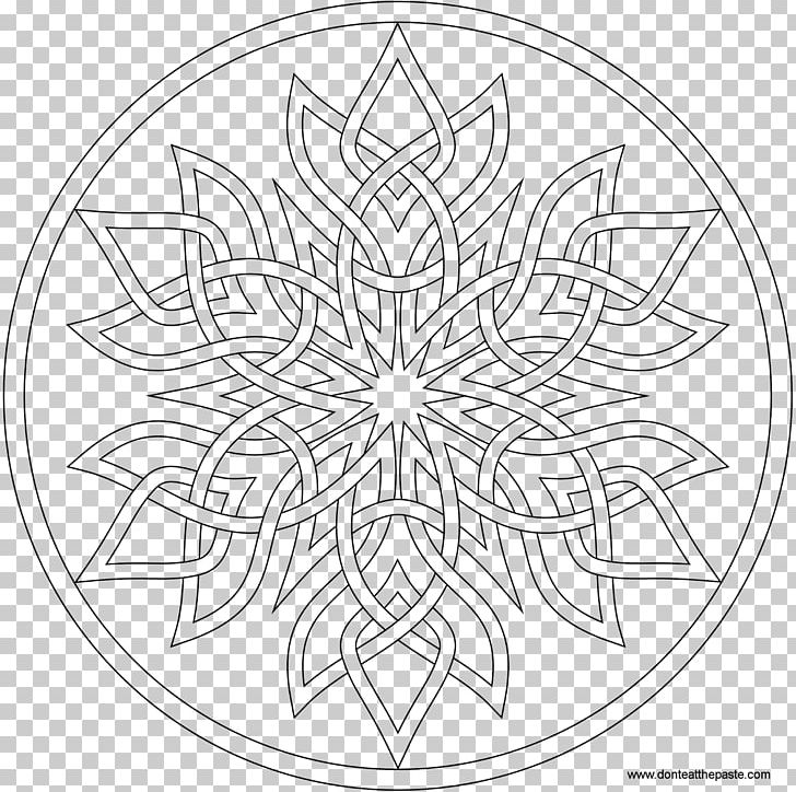 Snowflake Coloring Book Mandala Adult PNG, Clipart, Adult, Area, Black And White, Book, Child Free PNG Download