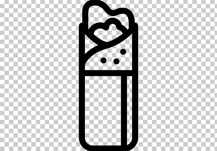 Doner Kebab Burrito Shawarma Wrap PNG, Clipart, Black And White, Burrito, Computer Icons, Dish, Doner Kebab Free PNG Download