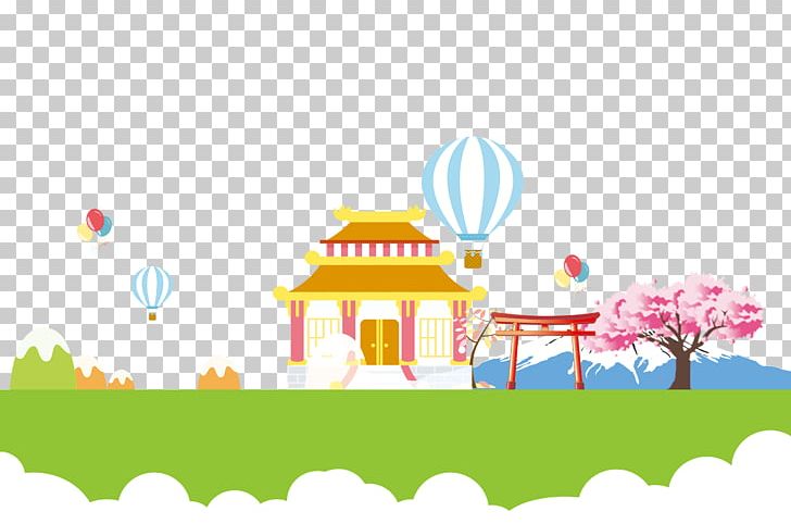 Japan Cherry Blossom Cartoon Computer File PNG, Clipart, Area, Art, Balloon Cartoon, Blossoms, Border Free PNG Download