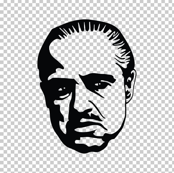 Marlon Brando The Godfather Vito Corleone Michael Corleone Johnny Fontane PNG, Clipart, Al Pacino, Art, Black And White, Drawing, Face Free PNG Download
