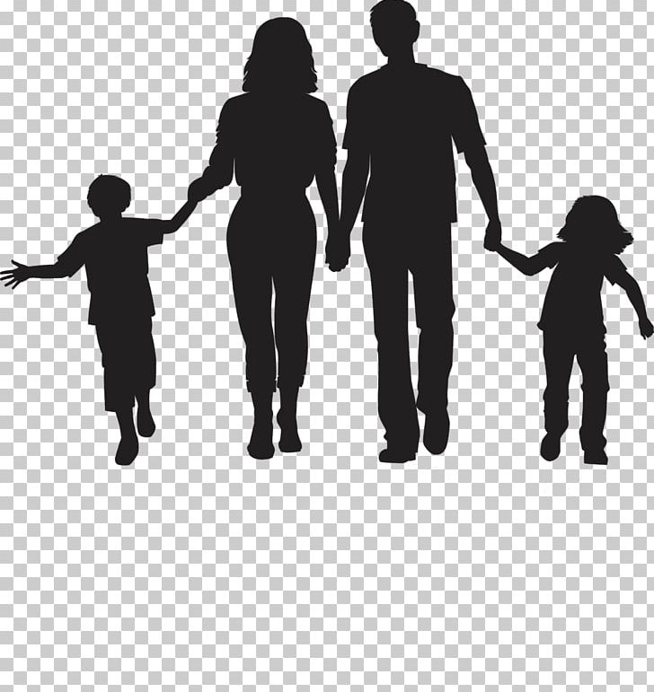 Silhouette Family PNG, Clipart, Animals, Art, Black And White, Child, Clip Art Free PNG Download