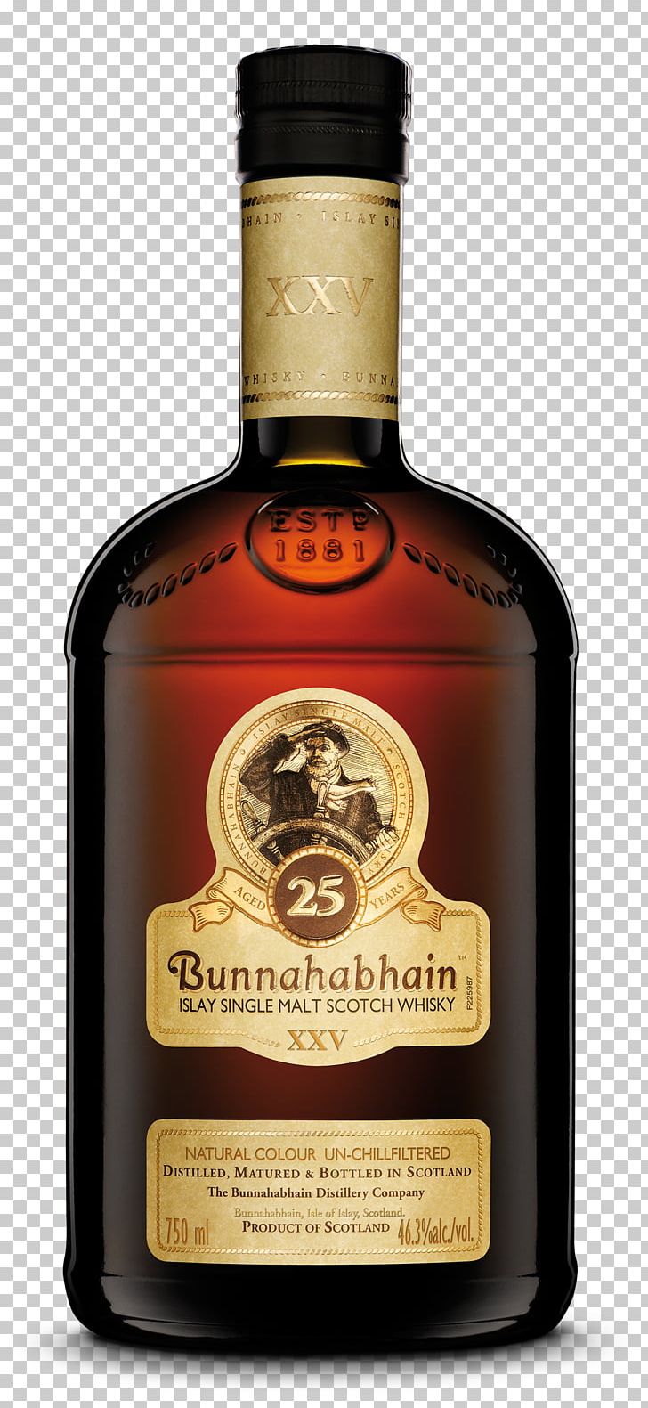 Single Malt Whisky Single Malt Scotch Whisky Whiskey Bunnahabhain 25 Year Old PNG, Clipart, Alcoholic Beverage, Bottle, Caramel Color, Cask Strength, Chill Filtering Free PNG Download