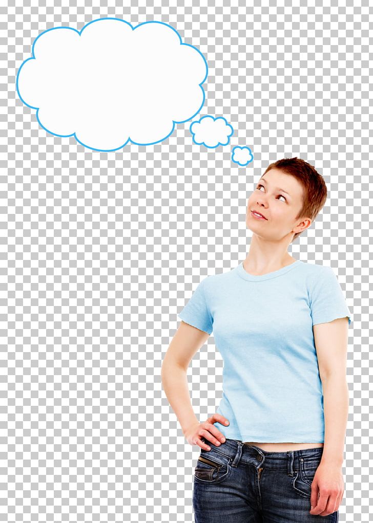 Thought Idea Woman PNG, Clipart, Blue, Custom Software, Download, Girl, Happiness Free PNG Download