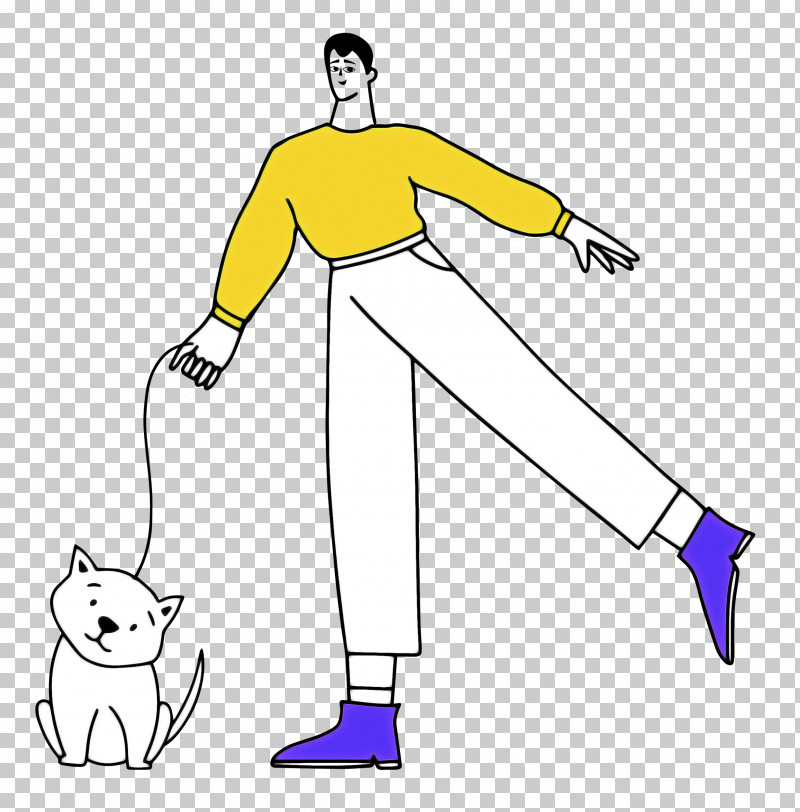 Walking The Dog PNG, Clipart, Fashion, Line Art, Meter, Shoe, Sleeve Free PNG Download