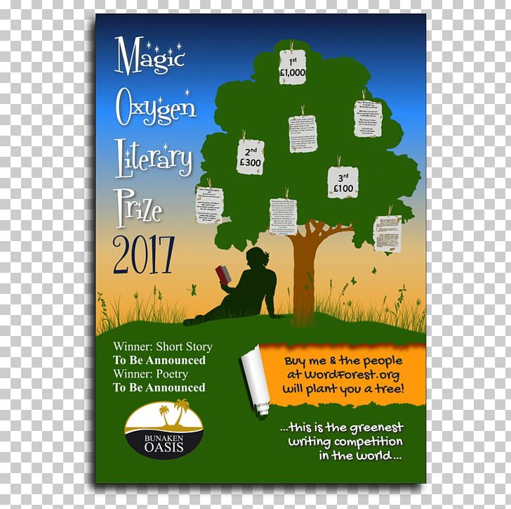 Magic Oxygen Literary Prize Anthology: The Writing Competition That Created A Word Forest: 2015 Book Author Literary Award PNG, Clipart, Advertising, Author, Book, Grass, Literary Award Free PNG Download