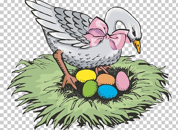 Duck Goose Bird Nest PNG, Clipart, Artwork, Beak, Bird, Bird Nest, Chicken Free PNG Download