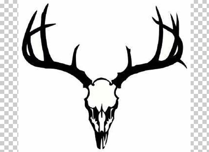 White-tailed Deer Tattoo Skull PNG, Clipart, Antler, Art, Black And White, Body Art, Bone Free PNG Download
