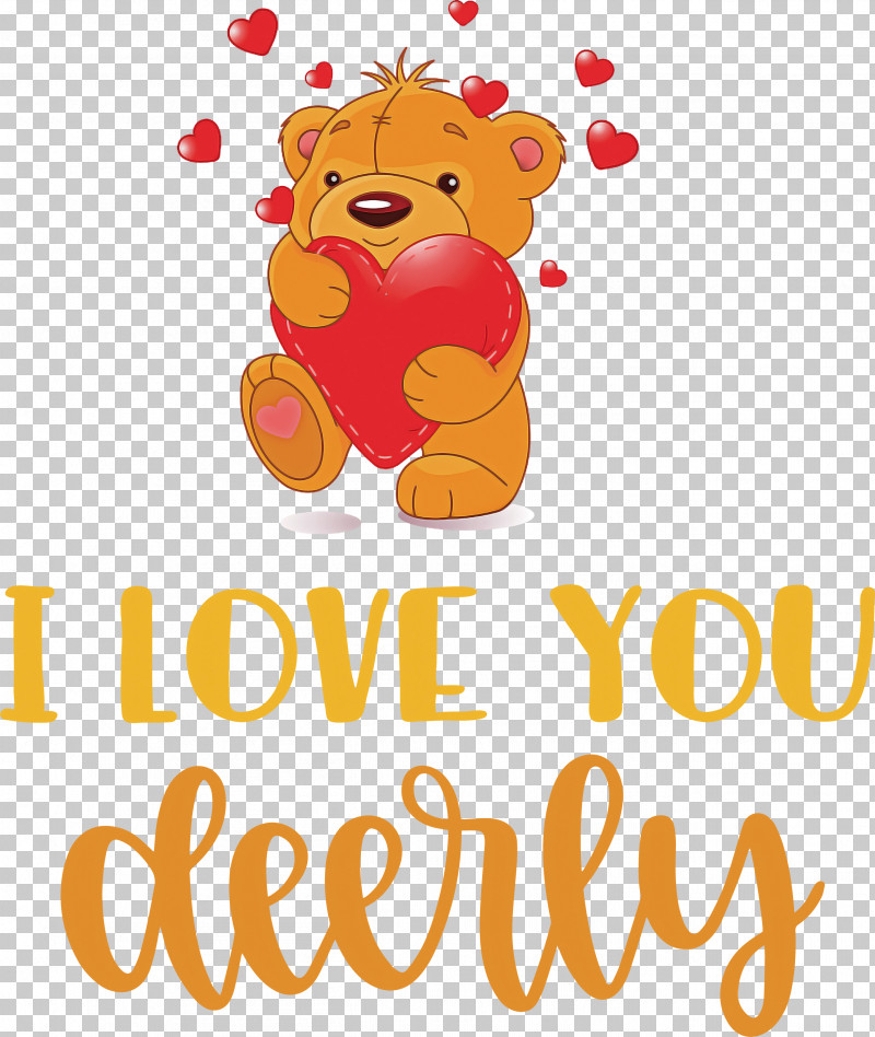 I Love You Deerly Valentines Day Quotes Valentines Day Message PNG, Clipart, Bears, Biology, Cartoon, Cuteness, Flower Free PNG Download