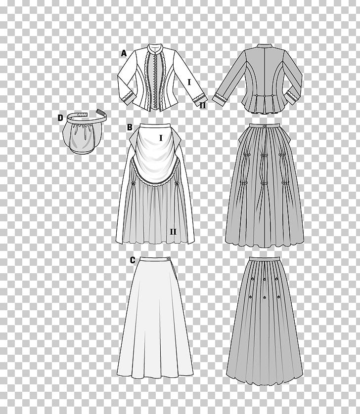 Burda Style Sewing Dress Costume Pattern PNG, Clipart, Black And White, Burda Style, Clothes Hanger, Collar, Costume Free PNG Download