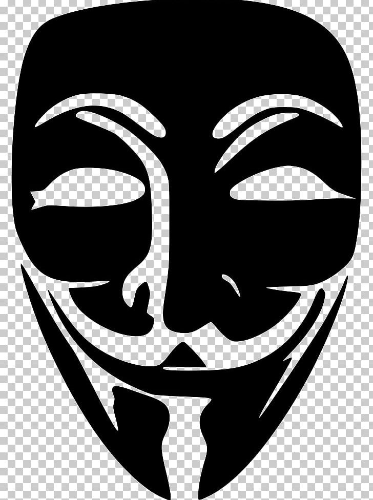 Guy Fawkes Mask Anonymous PNG, Clipart, Anonymous, Art, Black And White, Computer Icons, Decal Free PNG Download