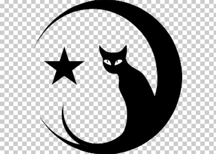 Tattoo Moon Star And Crescent PNG, Clipart, Black, Black And White, Body Art, Carnivoran, Cat Free PNG Download