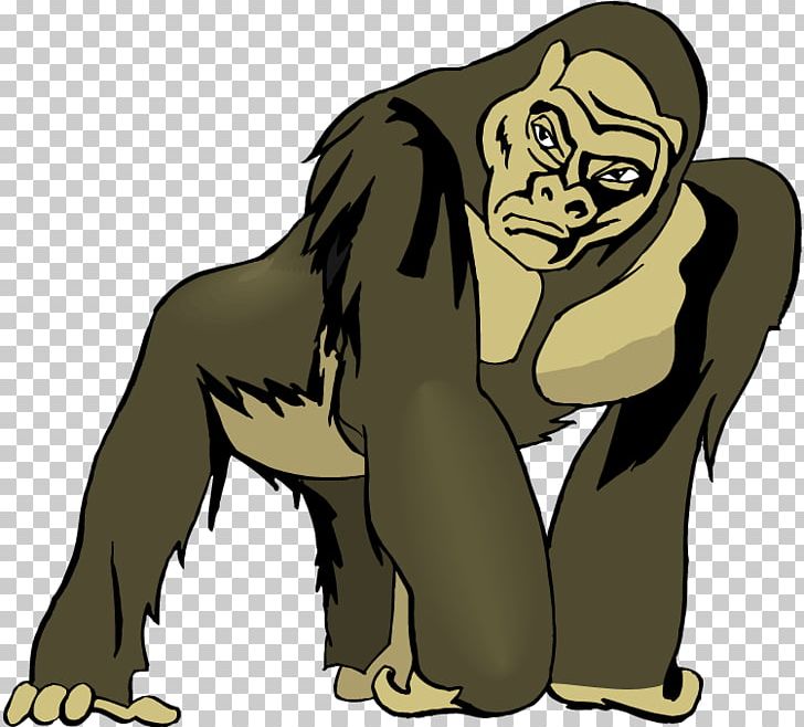 Ape Gorilla Scalable Graphics PNG, Clipart, Ape, Big Cats, Carnivoran, Cat Like Mammal, Computer Free PNG Download