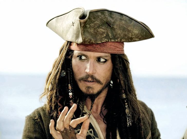 Jack Sparrow Johnny Depp Pirates Of The Caribbean: On Stranger Tides Joshamee Gibbs Davy Jones PNG, Clipart, Animals, Black Pearl, Film, Hat, Piracy Free PNG Download