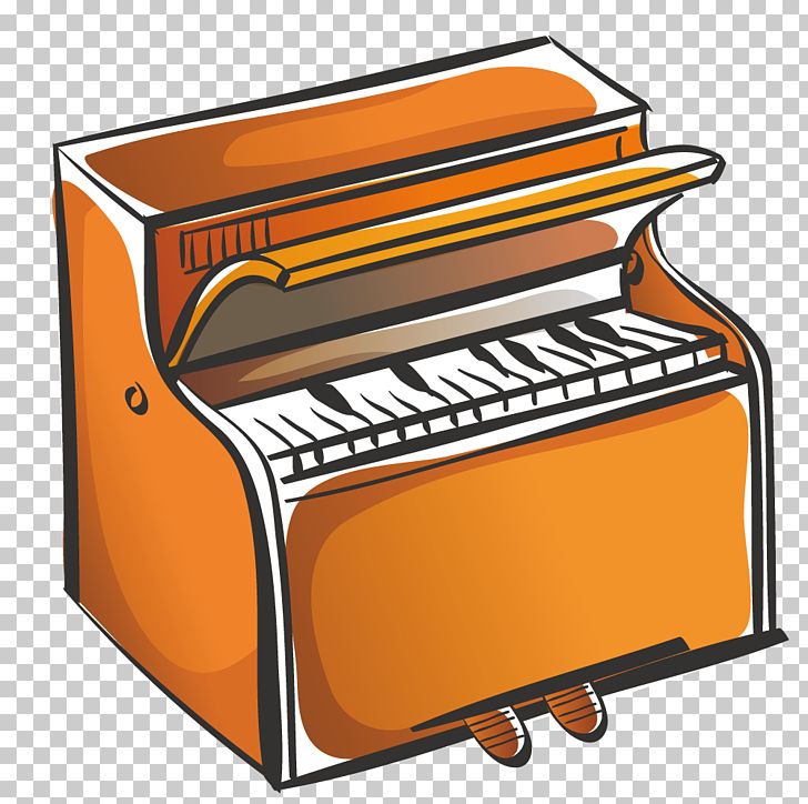 cartoon piano