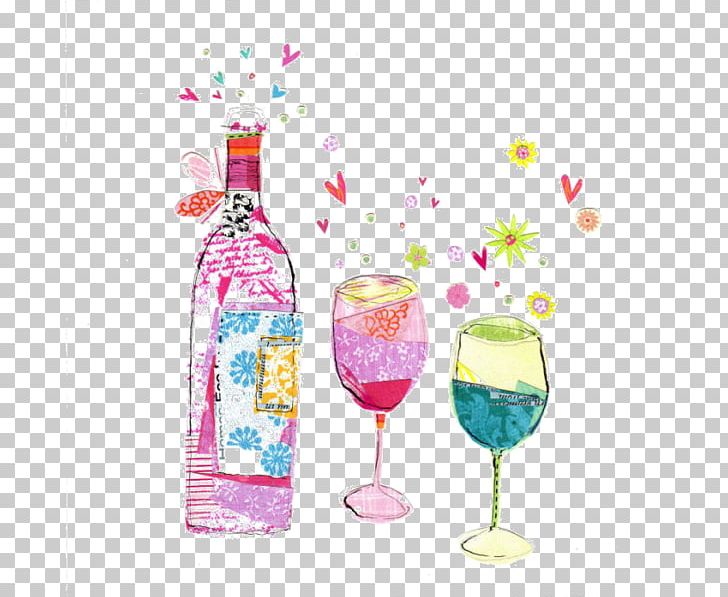 Wine Glass Alcoholic Drink Stemware Bottle PNG, Clipart, Alcoholic Drink, Bottle, Cartoon, Champagne Glass, Champagne Stemware Free PNG Download