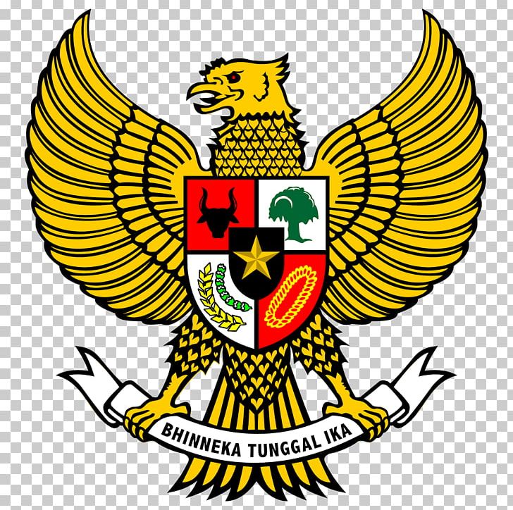 National Emblem Of Indonesia Garuda Pancasila PNG, Clipart, Art, Artwork, Beak, Black And White, Coat Of Arms Free PNG Download