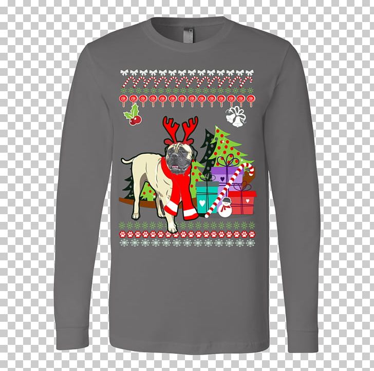 T-shirt Christmas Jumper Sweater Sleeve PNG, Clipart, Active Shirt, Bluza, Brand, Bullmastiff, Christmas Free PNG Download