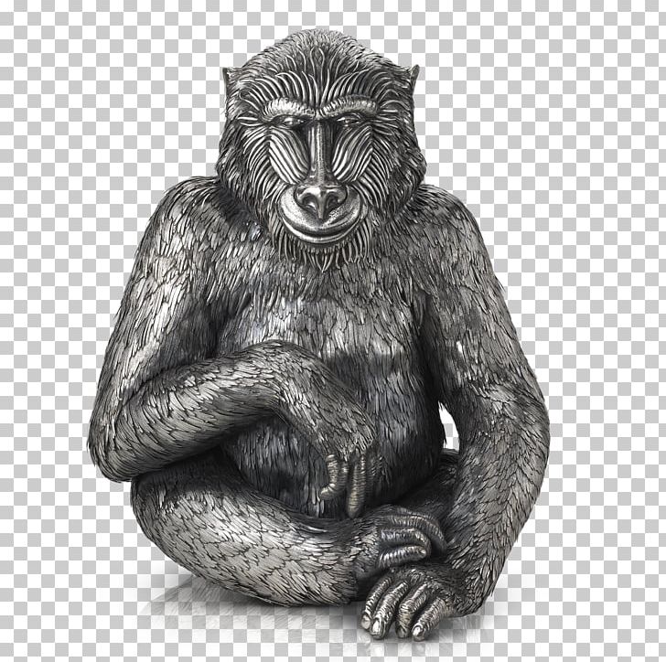 Buccellati Primate Gorilla Baboons Silver PNG, Clipart, Animal, Animals, Animaux, Argent, Baboon Free PNG Download