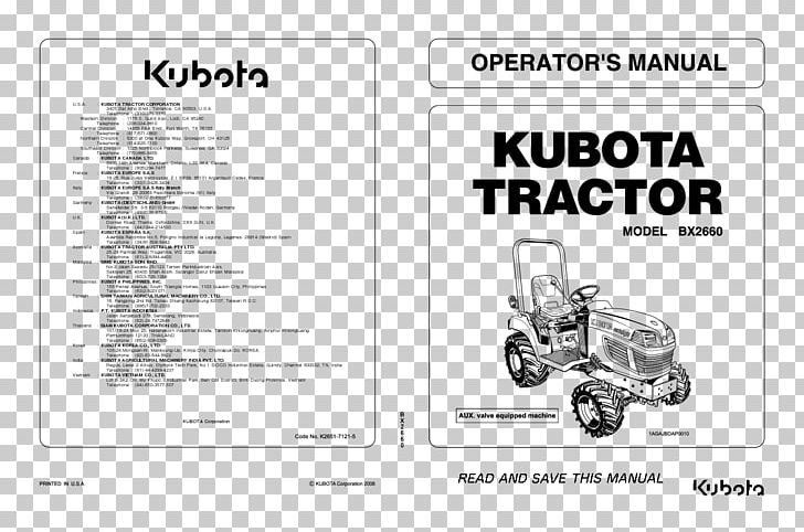 Kubota Corporation John Deere Tractor Heavy Machinery Backhoe Loader PNG, Clipart,  Free PNG Download