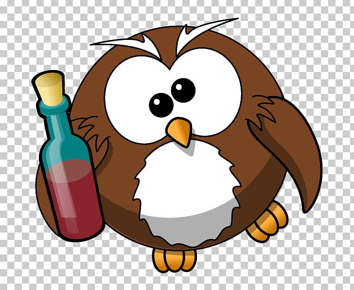 Owl Cartoon Alcohol Intoxication PNG, Clipart, Alcoholic Drink, Alcohol Intoxication, Animals, Artwork, Beak Free PNG Download