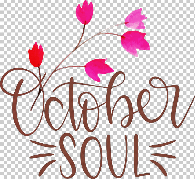 October Soul October PNG, Clipart, Biology, Cut Flowers, Floral Design, Flower, Logo Free PNG Download