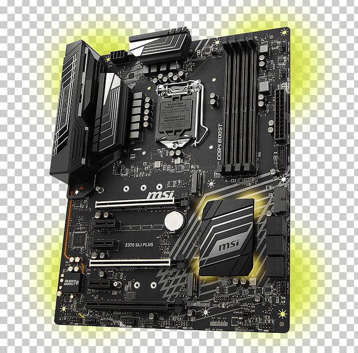 Mainboard MSI Z370 KRAIT GAMING PC Base Intel 1151v2 Form Facto LGA 1151 Motherboard ATX PNG, Clipart, Atx, Central Processing Unit, Chipset, Coffee Lake, Computer Hardware Free PNG Download