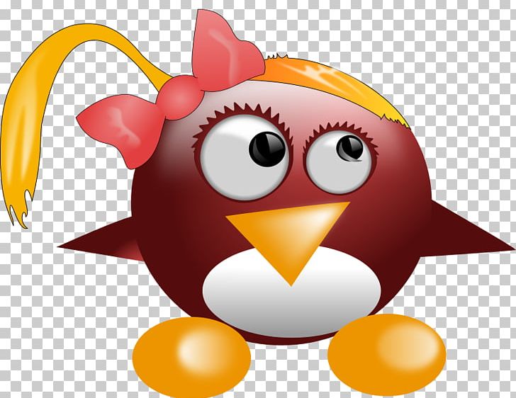 Tux Racer Penguin Linux PNG