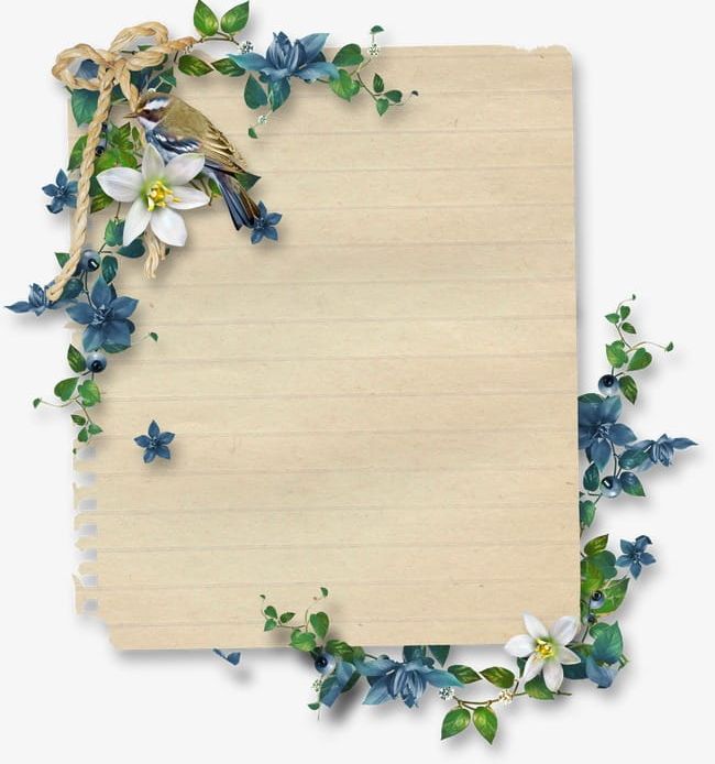 Decorative Flowers Bird Notepad PNG, Clipart, Bird Clipart, Birds, Decorative Clipart, Flowers Clipart, Notebook Free PNG Download