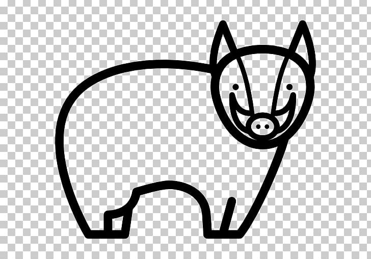 Domestic Pig Computer Icons Wildlife PNG, Clipart, Angle, Animal, Area, Black, Black And White Free PNG Download