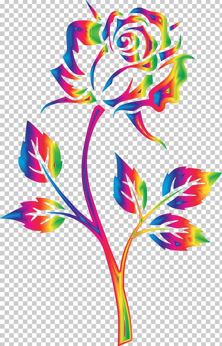 T-shirt Rainbow Rose Flower PNG, Clipart, Art, Clip Art, Color, Flora, Floral Design Free PNG Download