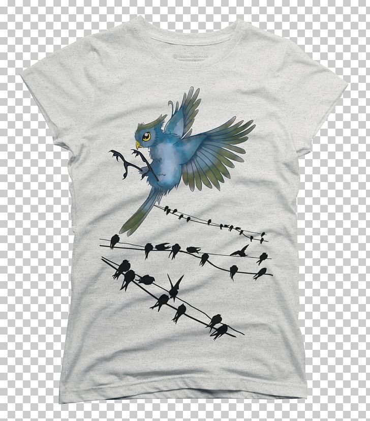 T-shirt Bluza Sleeve Feather PNG, Clipart, Beak, Bird, Blue, Blue Bird, Bluza Free PNG Download