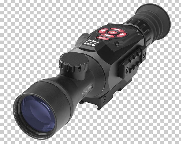 American Technologies Network Corporation Telescopic Sight High-definition Television Optics 1080p PNG, Clipart, 1080p, Binoculars, Camera Lens, Daynight Vision, Hardware Free PNG Download