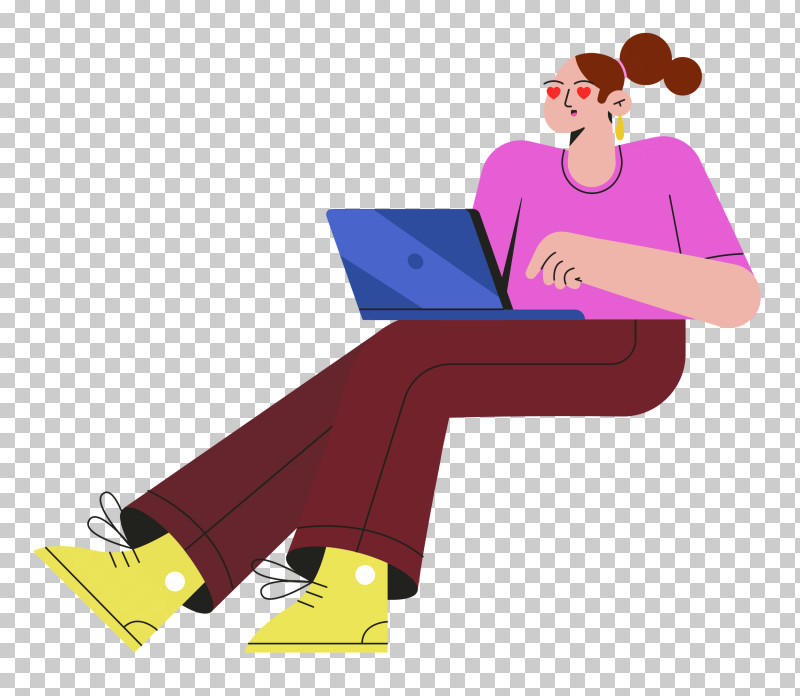 Lady Sitting On Chair PNG, Clipart, Behavior, Cartoon, Geometry, Hm, Human Free PNG Download