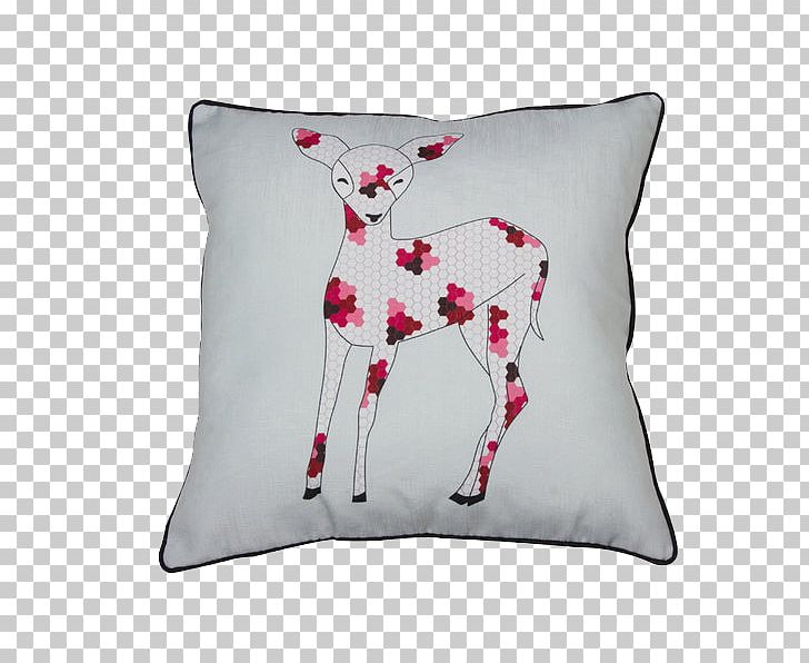 Cushion Throw Pillows Textile Reindeer PNG, Clipart, Centimeter, Cushion, Deer, Fuchsia, Furniture Free PNG Download