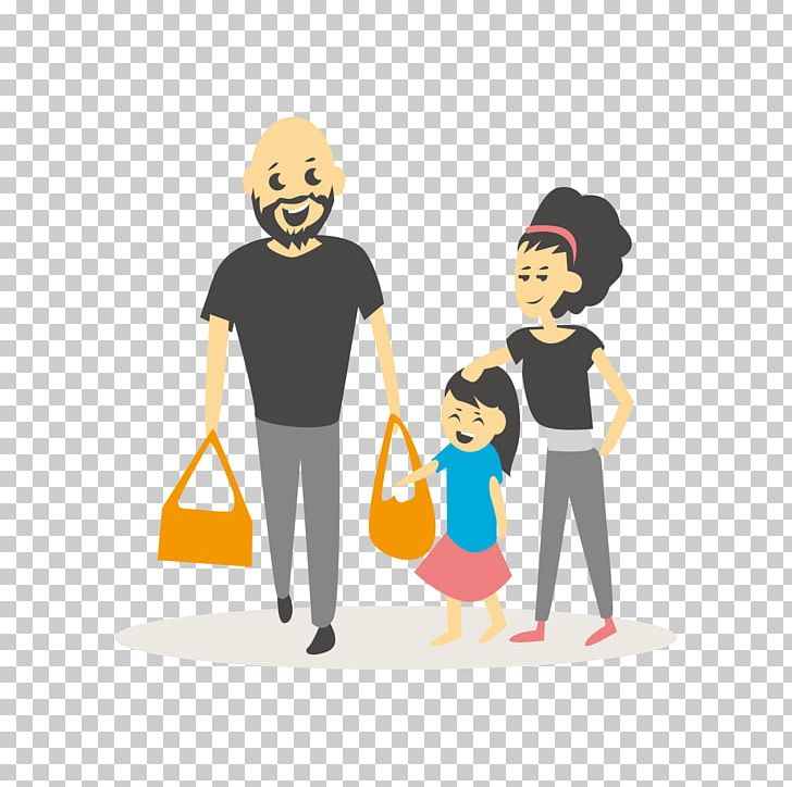 Family Shopping Illustration PNG, Clipart, Boy, Cartoon, Child, Computer Graphics, Conversation Free PNG Download