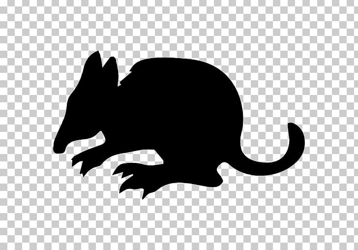 Mammal Silhouette Opossum PNG, Clipart, Animal, Animals, Bandicoot, Black, Black And White Free PNG Download